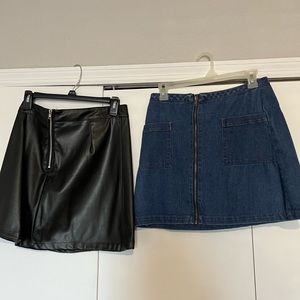 Woman’s mini skirts